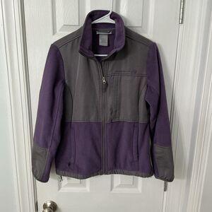 Free Country Women’s Fleece Jacket - Purple & Gray, Size Small